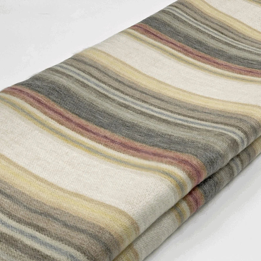 Alpaca Wool Throw Blanket-Earth Tones