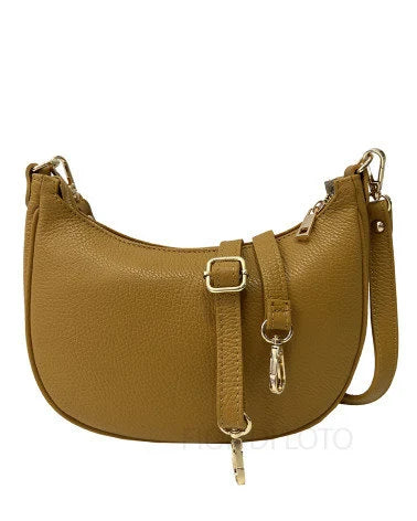 Italian Leather Natural Shoulder Bag