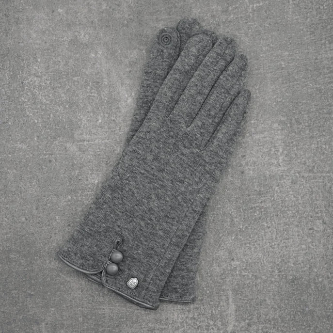 Knitted Gloves-Cotton Jersey Seamed & Fleece