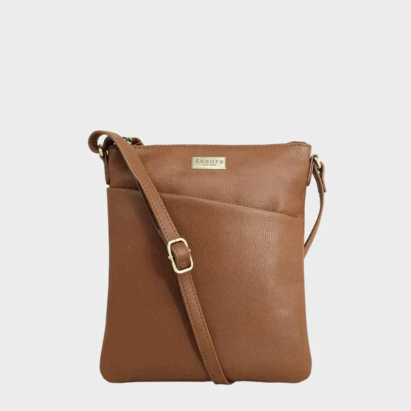 Genuine Leather Pebble Grain Shoulder Bag