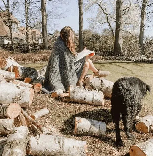 Alpaca Throw Handknitted Artisan Wool Blanket