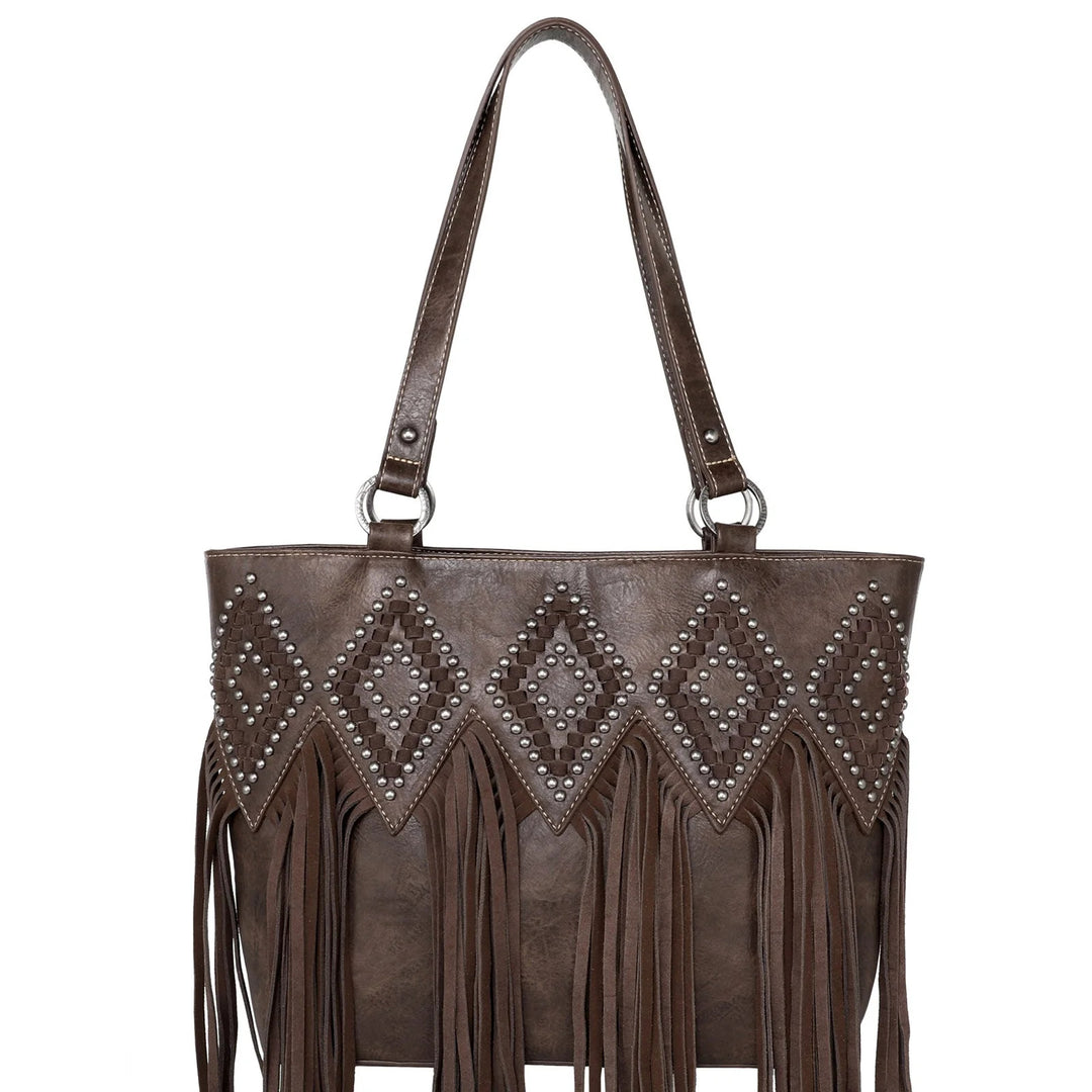 Leather Concealed Carry Shoulder Bag - BELLISIMA HANDBAGS USA