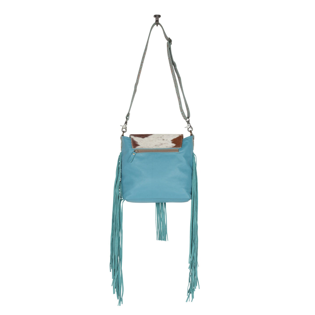 Accenture Fringe Leather Shoulder Bag