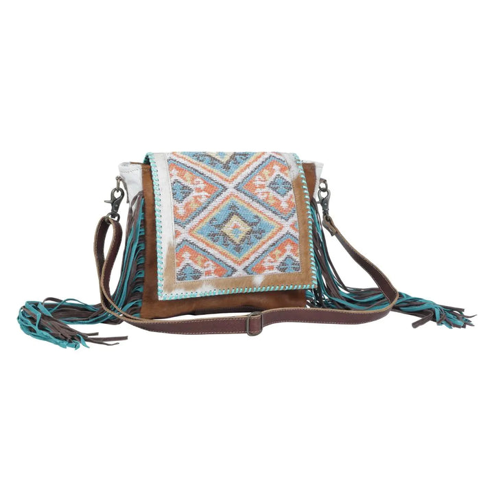 Rangoli Leather Fringe Shoulder Bag