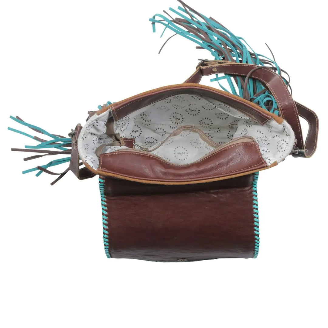 Rangoli Leather Fringe Shoulder Bag