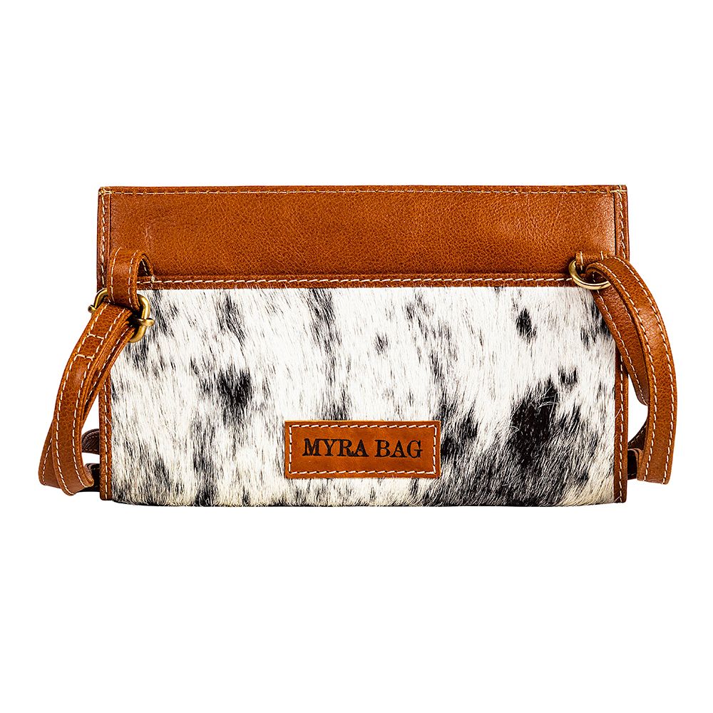 Myra Hand-Tooled Leather Shoulder Bag-Leather Crossbody Clutch