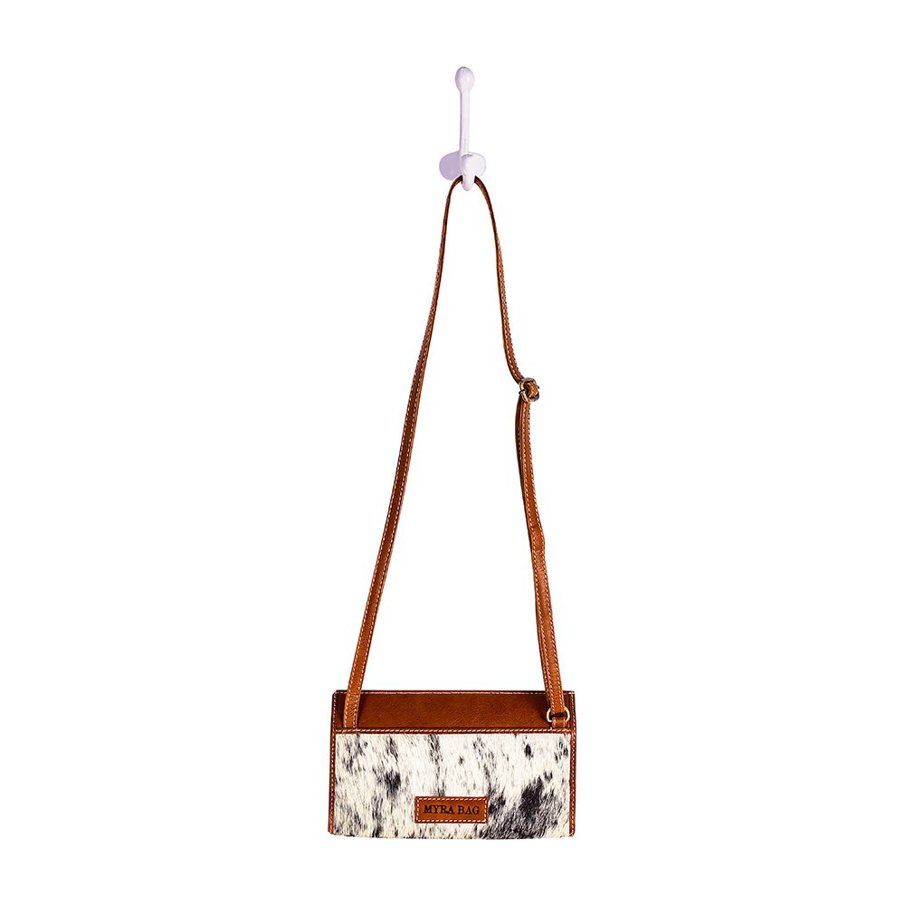 Myra Hand-Tooled Leather Shoulder Bag-Leather Crossbody Clutch