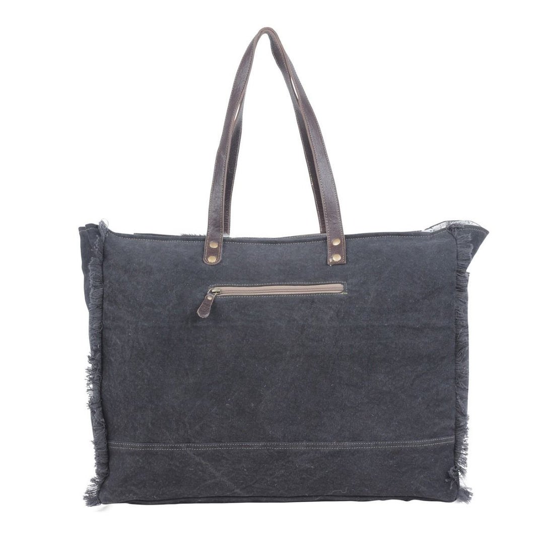 Seagrass Leather Weekender Bag