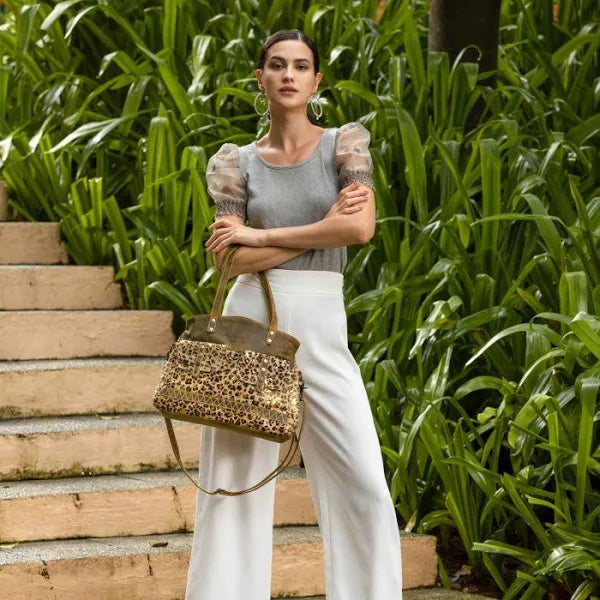 Wild Woods Leather & Canvas Bag