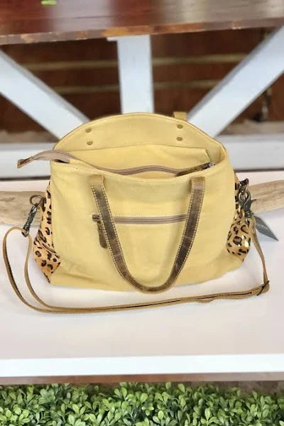 Wild Woods Leather & Canvas Bag