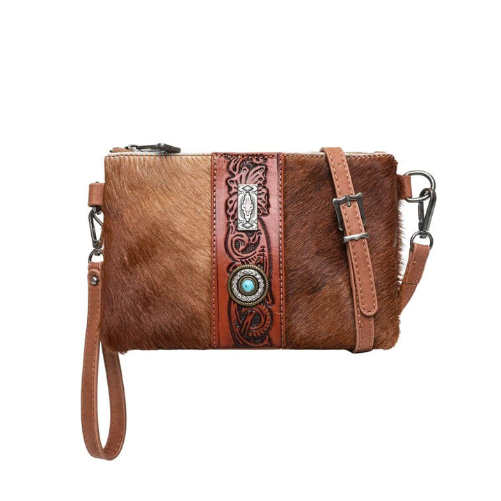 Trinity Ranch Hair On Cowhide Brown Color Crossbody