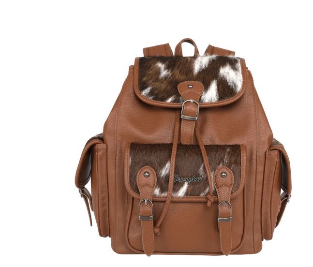 Wrangler Hair On Leather Backpack