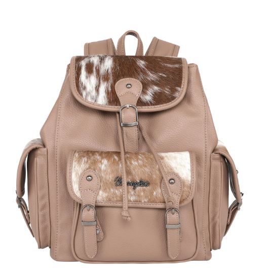 Wrangler Hair On Leather Backpack