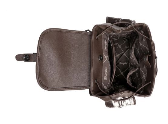 Wrangler Hair On Leather Backpack