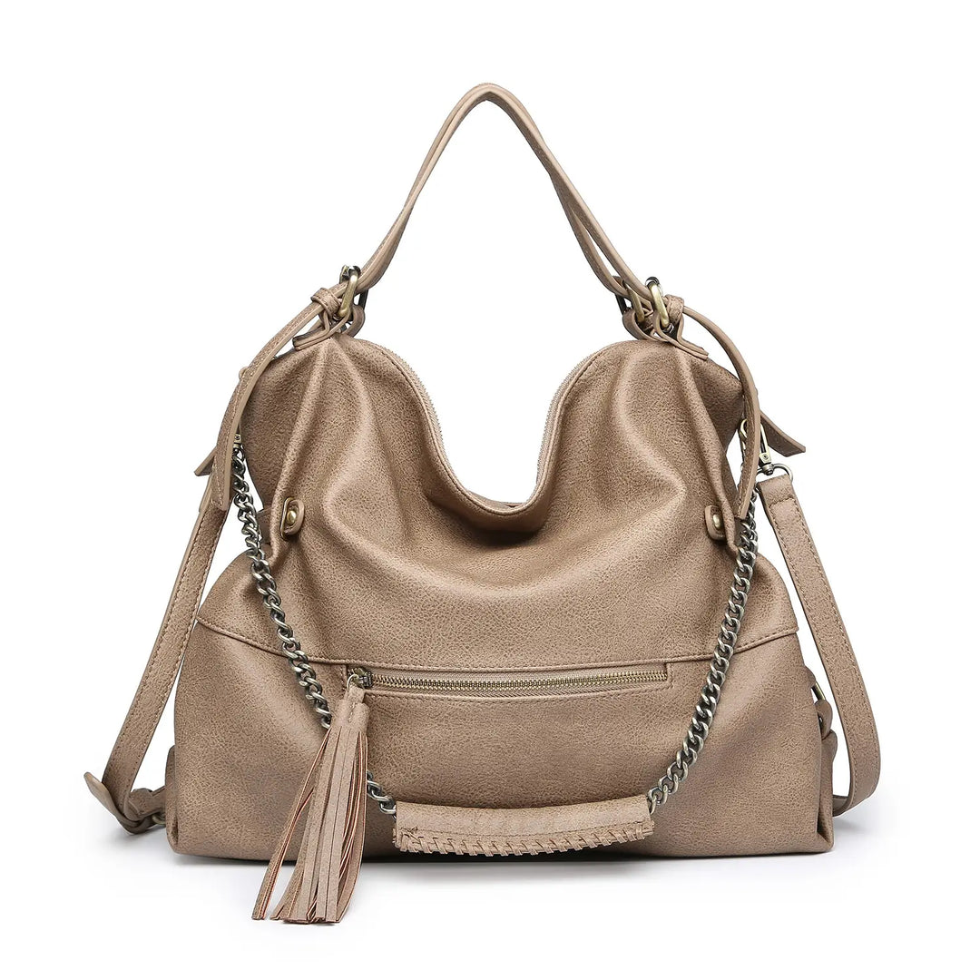 Jamila Convertible Rustic Tote - BELLISIMA HANDBAGS USA