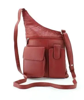 Leather Crossbody Bag - BELLISIMA HANDBAGS USA