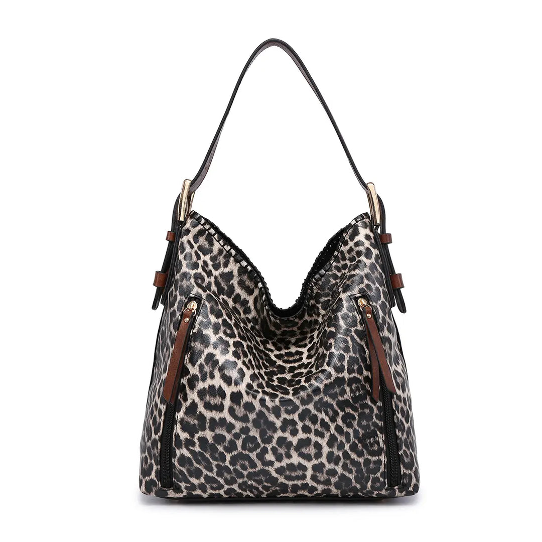 Hobo 2-in-1 Concealed Carry Bag-Leopard Print - BELLISIMA HANDBAGS USA