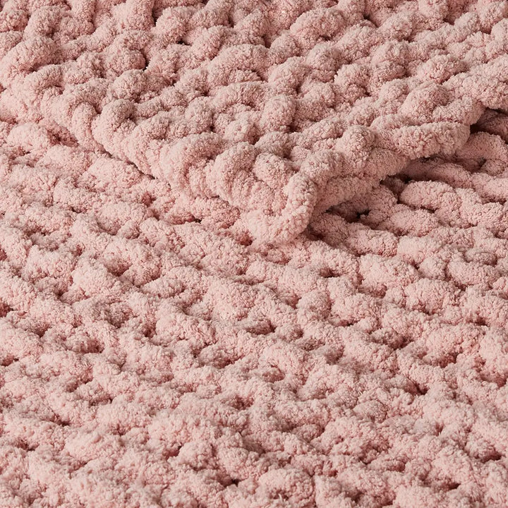 Chenille Chunky Knit Throw Blanket - BELLISIMA HANDBAGS USA