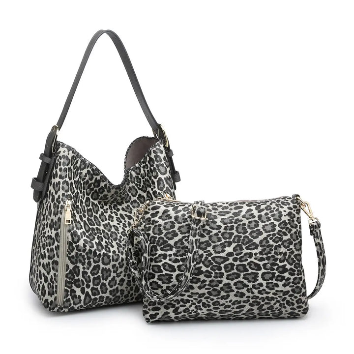 Hobo 2-in-1 Concealed Carry Bag-Leopard Print - BELLISIMA HANDBAGS USA