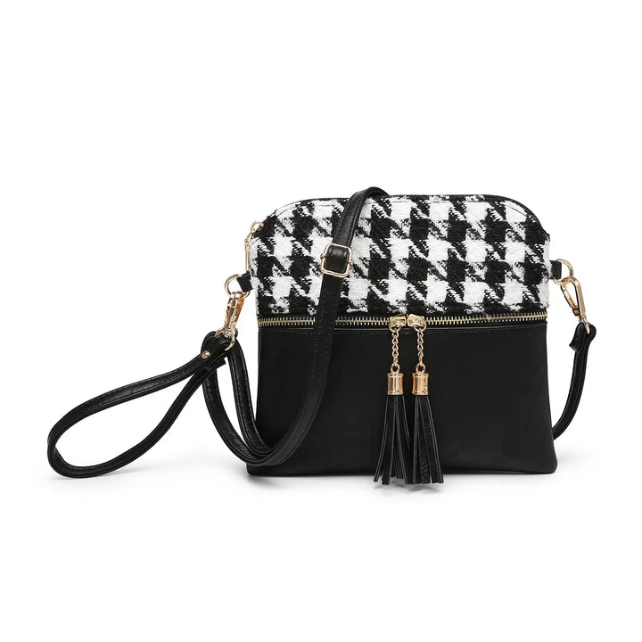 Tara Double-Zip Crossbody Wristlet - BELLISIMA HANDBAGS USA