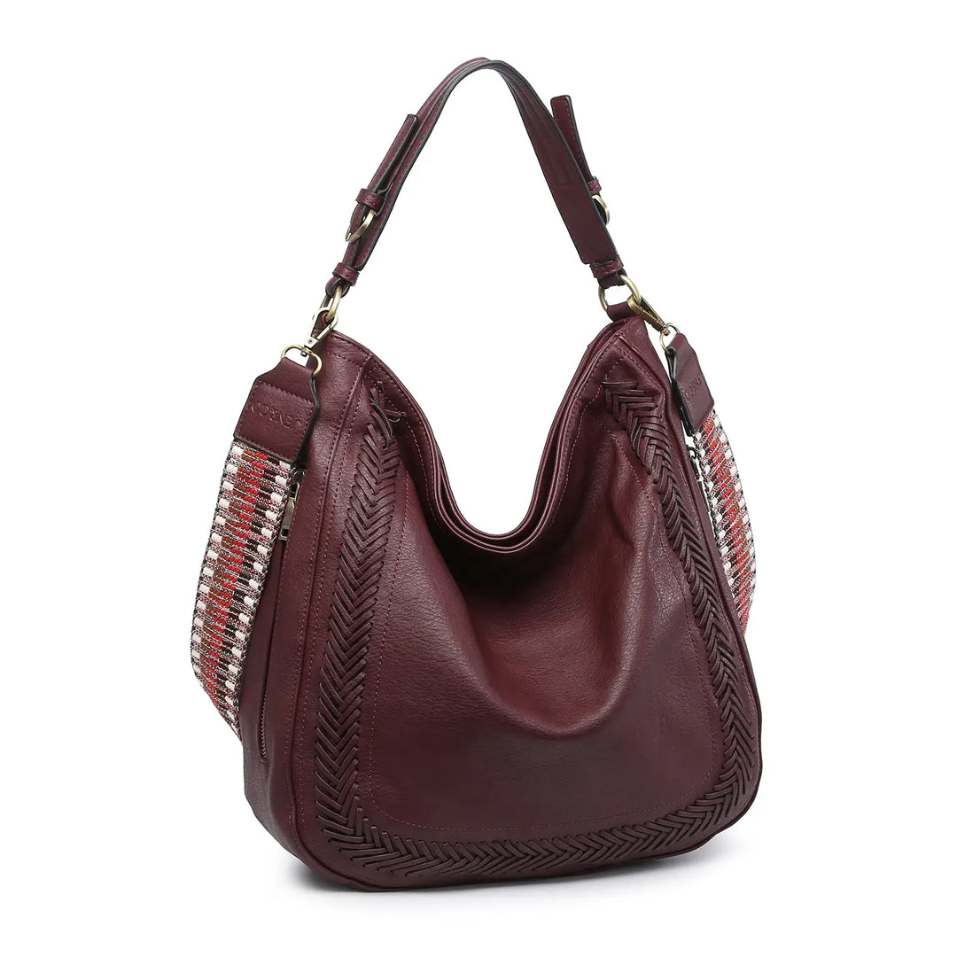 Aris Hobo Crossbody with Guitar Strap - BELLISIMA HANDBAGS USA