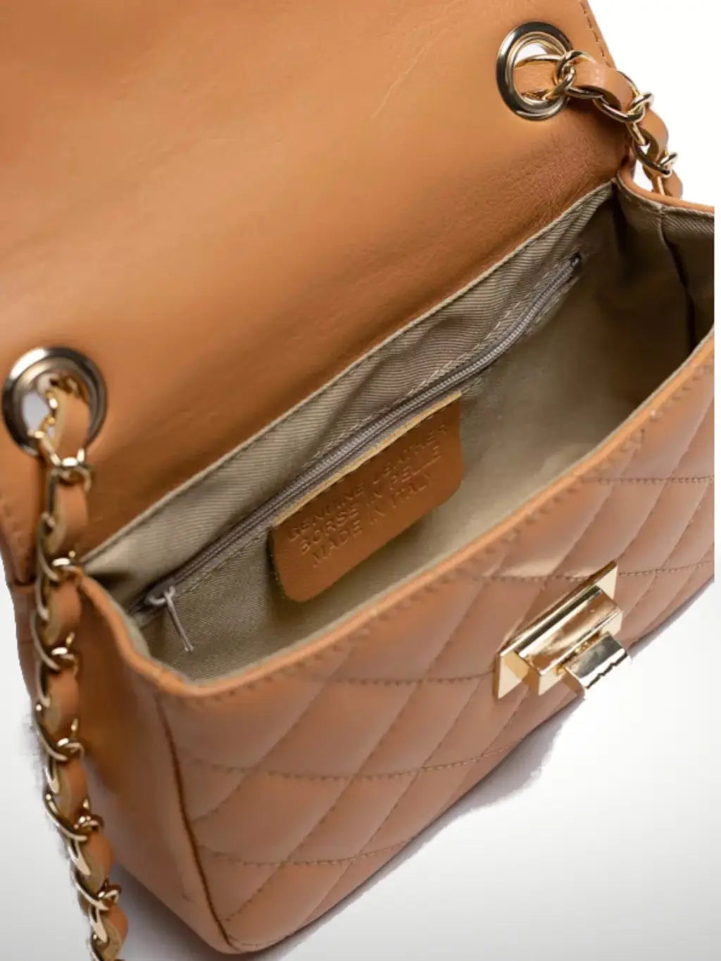 Italian Leather Shoulder Bag - BELLISIMA HANDBAGS USA