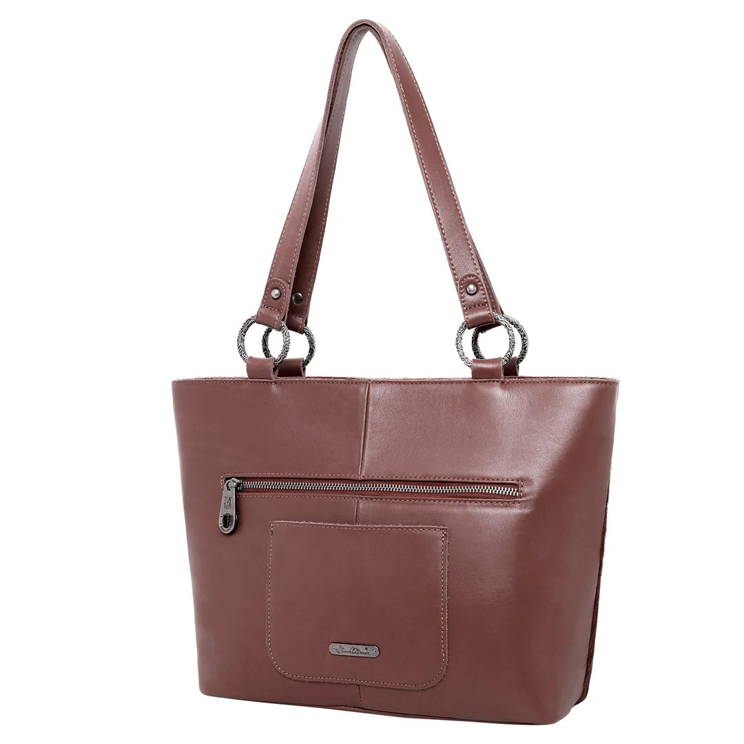 Leather Shoulder Bag - BELLISIMA HANDBAGS USA