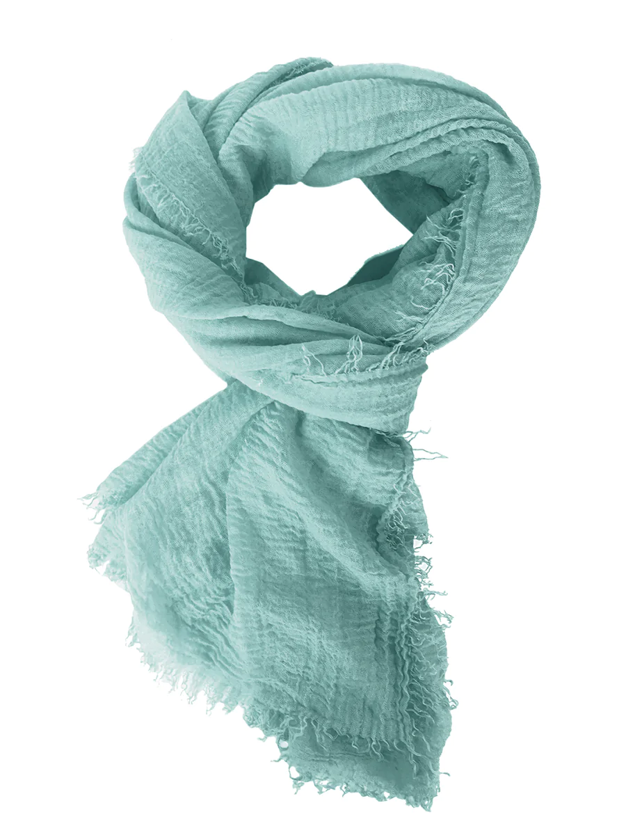 Cotton Lightweight Handwoven Scarves-Various Solid Colors - BELLISIMA HANDBAGS USA