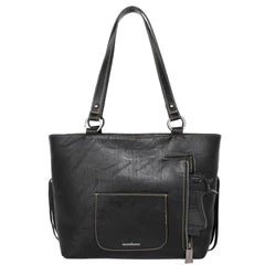 Leather Concealed Carry Shoulder Bag - BELLISIMA HANDBAGS USA