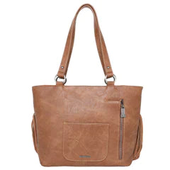 Leather Concealed Carry Shoulder Bag - BELLISIMA HANDBAGS USA