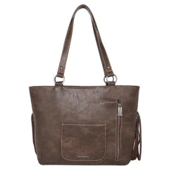 Leather Concealed Carry Shoulder Bag - BELLISIMA HANDBAGS USA