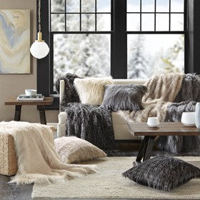 Luxury Faux Fur Throw Blanket - BELLISIMA HANDBAGS USA