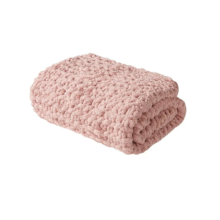 Chenille Chunky Knit Throw Blanket - BELLISIMA HANDBAGS USA