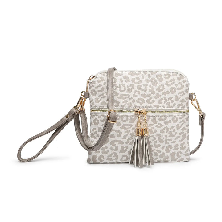 Tara Double-Zip Crossbody Wristlet - BELLISIMA HANDBAGS USA