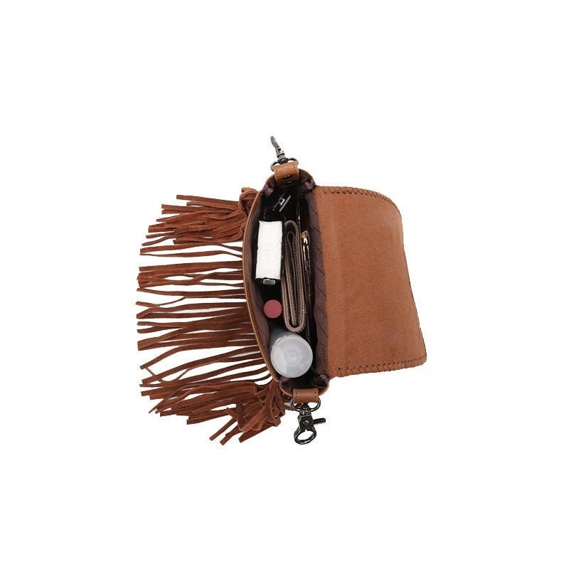 Fringe Leather Crossbody - BELLISIMA HANDBAGS USA