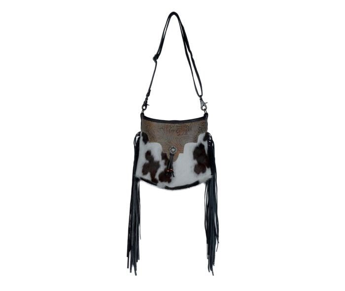 Configure Fringe Leather Shoulder Bag