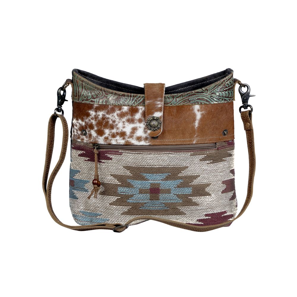 Placid Leather & Canvas Crossbody - BELLISIMA HANDBAGS USA