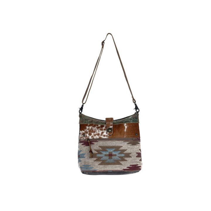 Placid Leather & Canvas Crossbody - BELLISIMA HANDBAGS USA