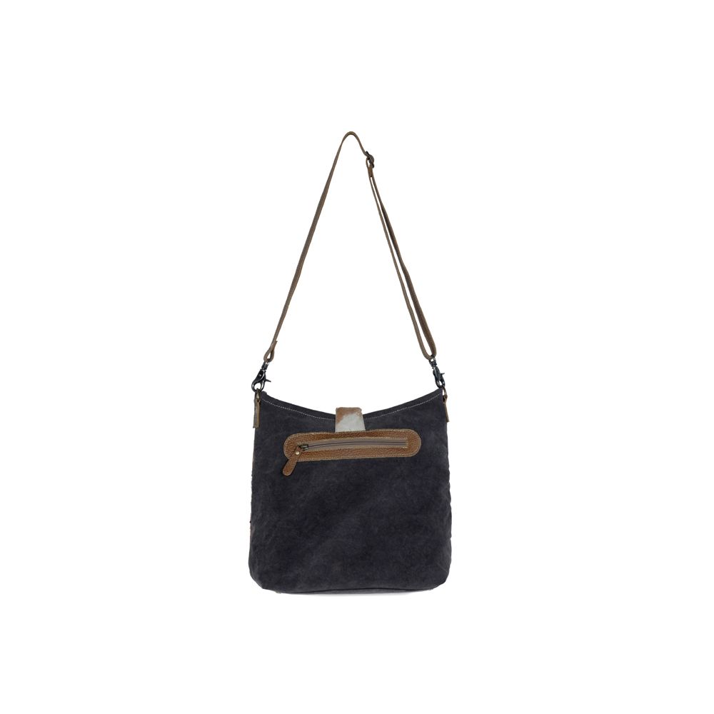 Placid Leather & Canvas Crossbody - BELLISIMA HANDBAGS USA