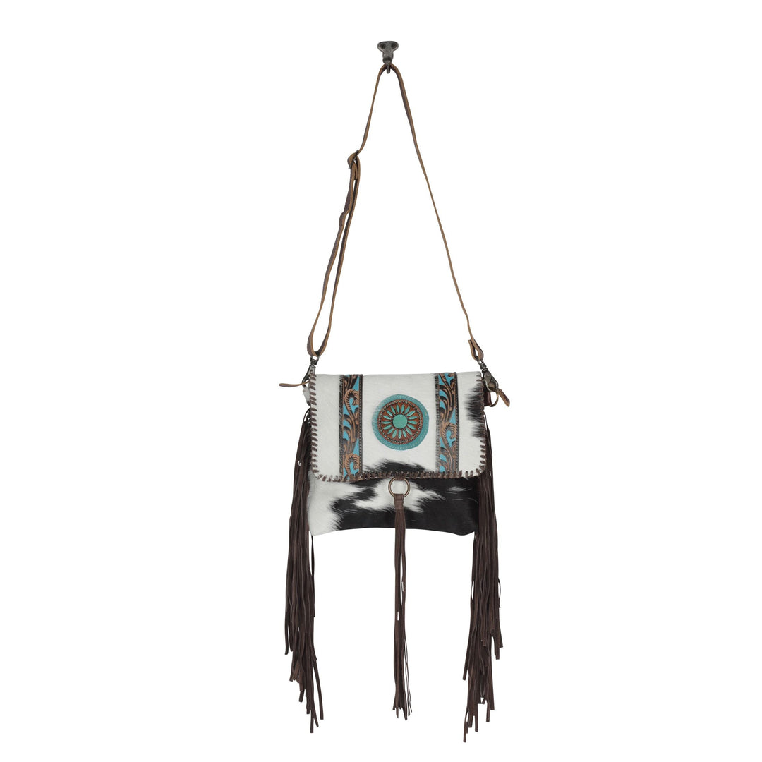 Dream Catchers Leather Fringe Bag - BELLISIMA HANDBAGS USA