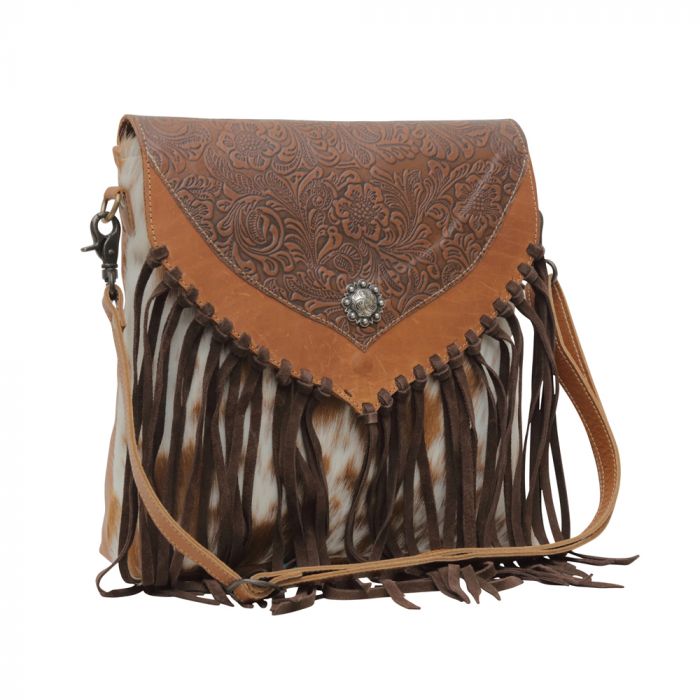 Stereotype Leather Fringe Shoulder Bag - BELLISIMA HANDBAGS USA