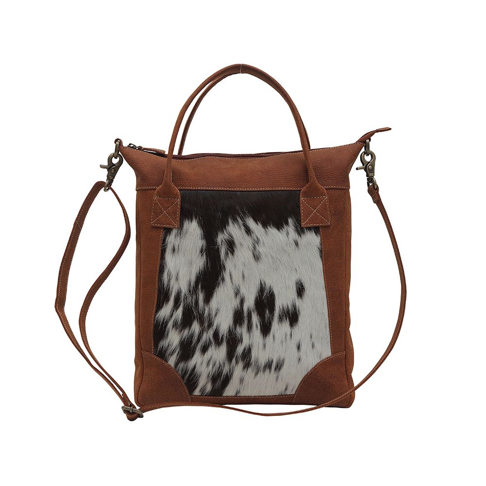 Spin Leather Tote Bag - BELLISIMA HANDBAGS USA